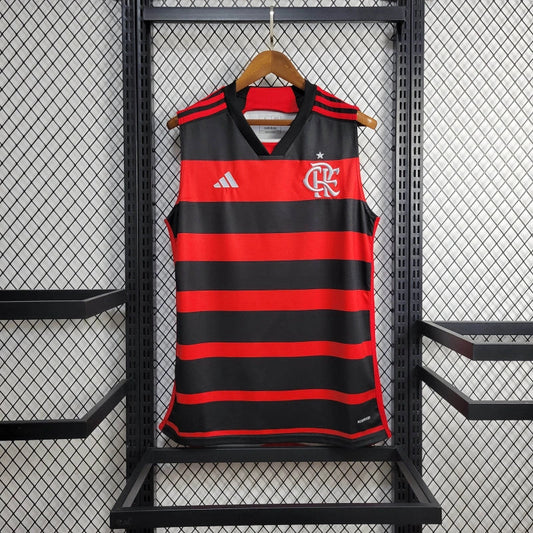 Camiseta Flamengo Local 2024 entrenamiento | Versión fan sin manga