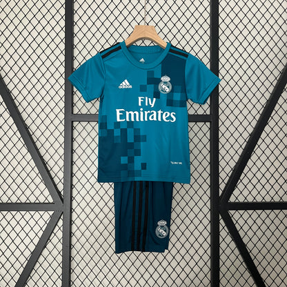 Conjunto niños Real Madrid 17/18 Tercerkit Visita | Retro