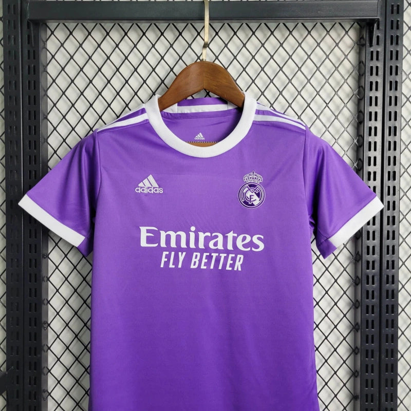 Conjunto niños Real Madrid 2017/18 Visita Retro