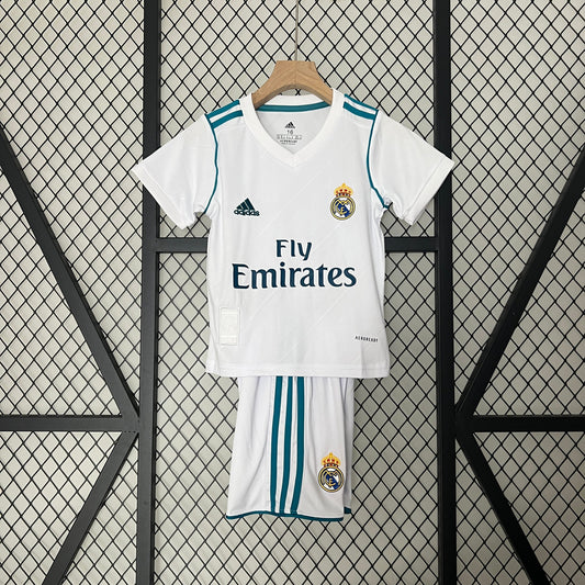 Conjunto niños Real Madrid 17/18 Local | Retro