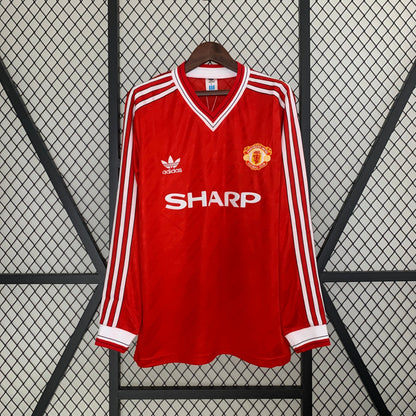 Camiseta Mancheter Unite 1986/88 Local | Manga larga Retro