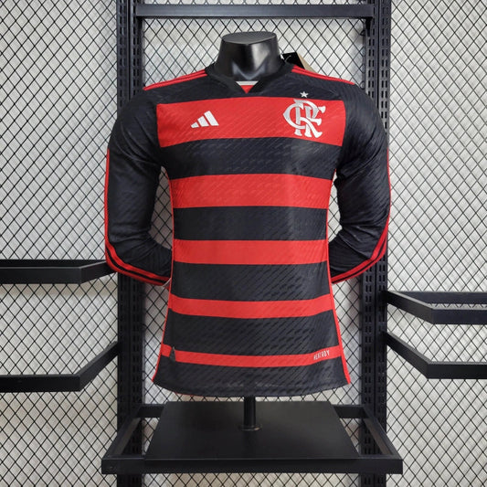 Camiseta Flamengo Local 2024-25 Manga larga | Versión jugador