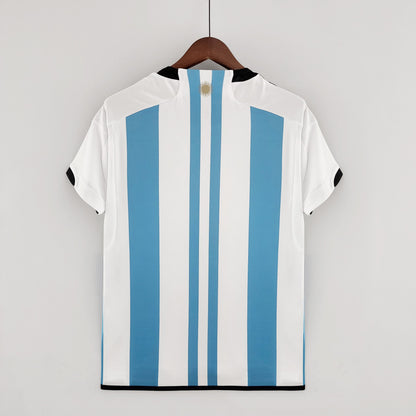 ⚡Envío rápido - Camiseta Argentina 3 estrellas + parche campeón del mundo Local